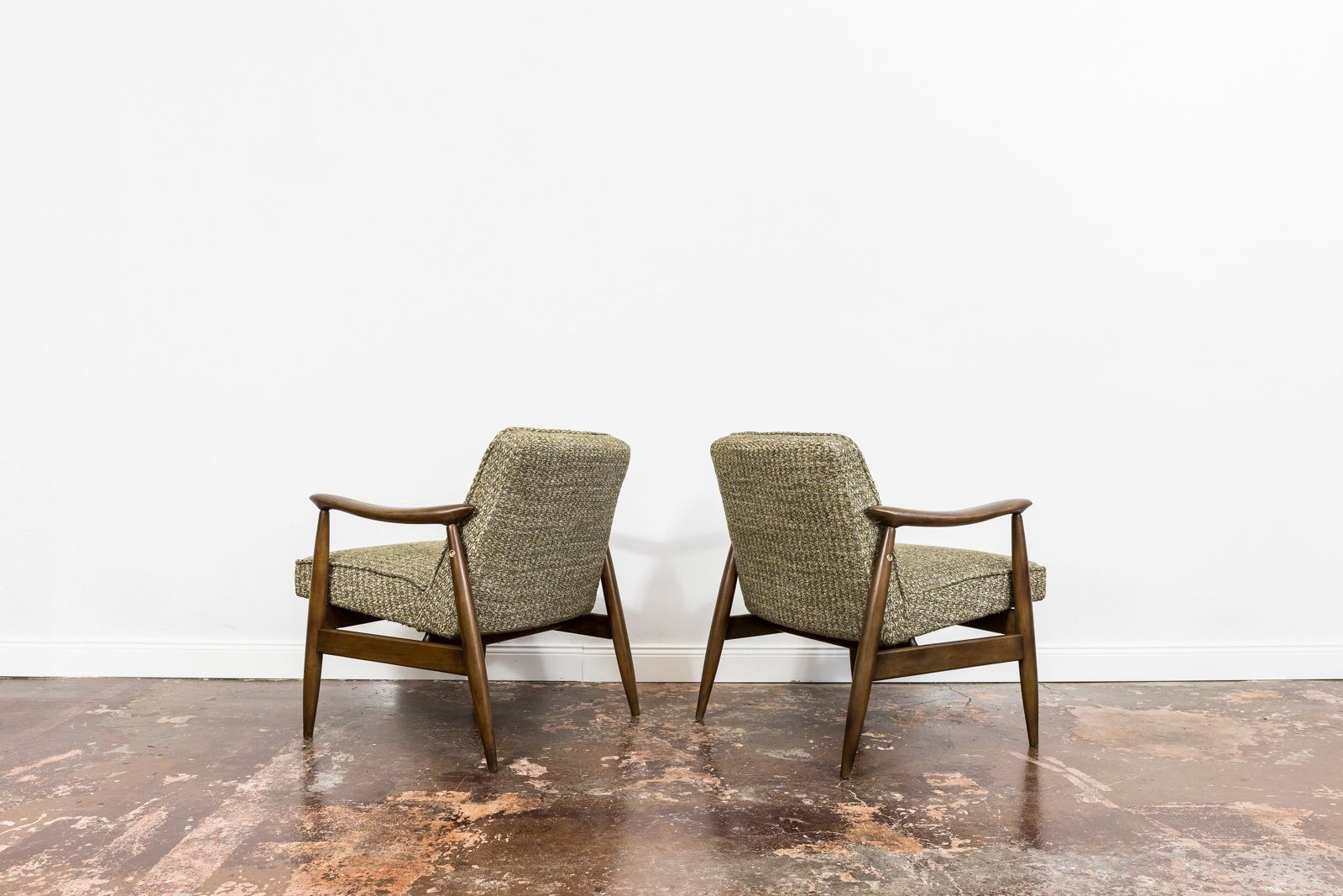 Meubels Mid Century Fauteuils, Gfm 87 Van Juliusz Kędziorek, Polen, Ca. Jaren 1960, Set Van 2 photo