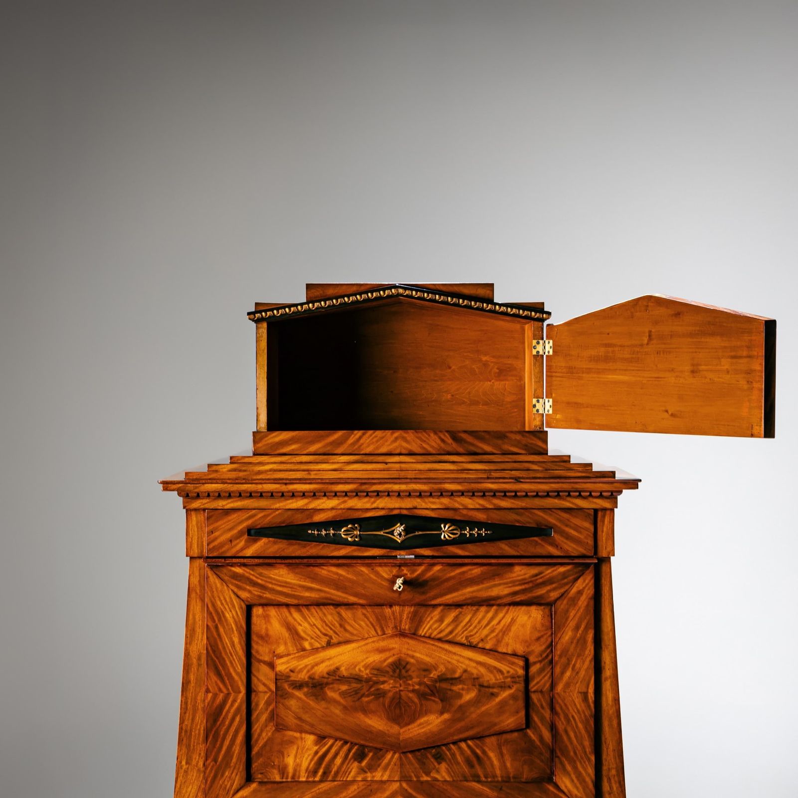 Furniture Biedermeier Pyramid Secretary, Berlin Circa 1810 photo