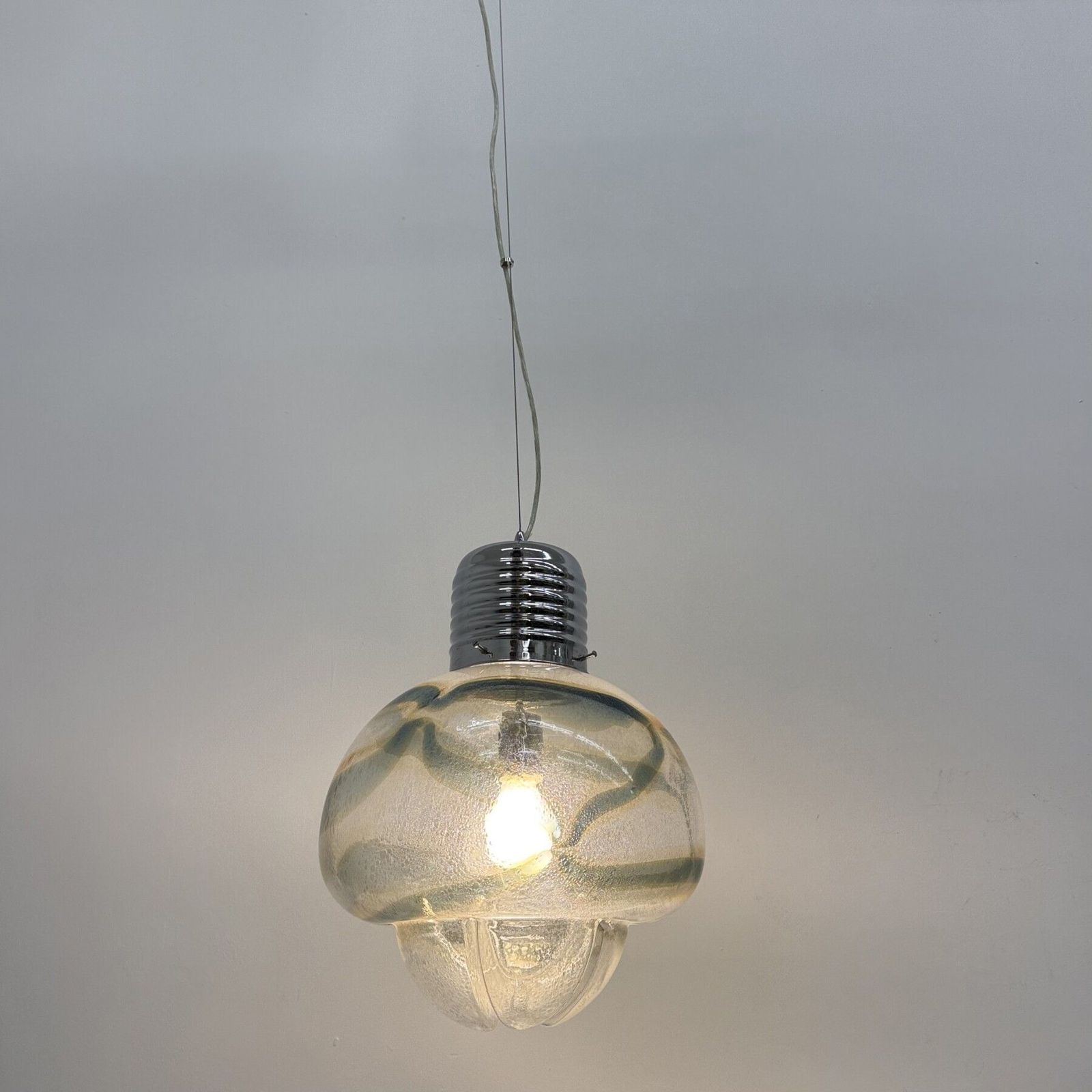 Grote Mazzega glazen hanglamp, jaren 1970, Italië photo furniture