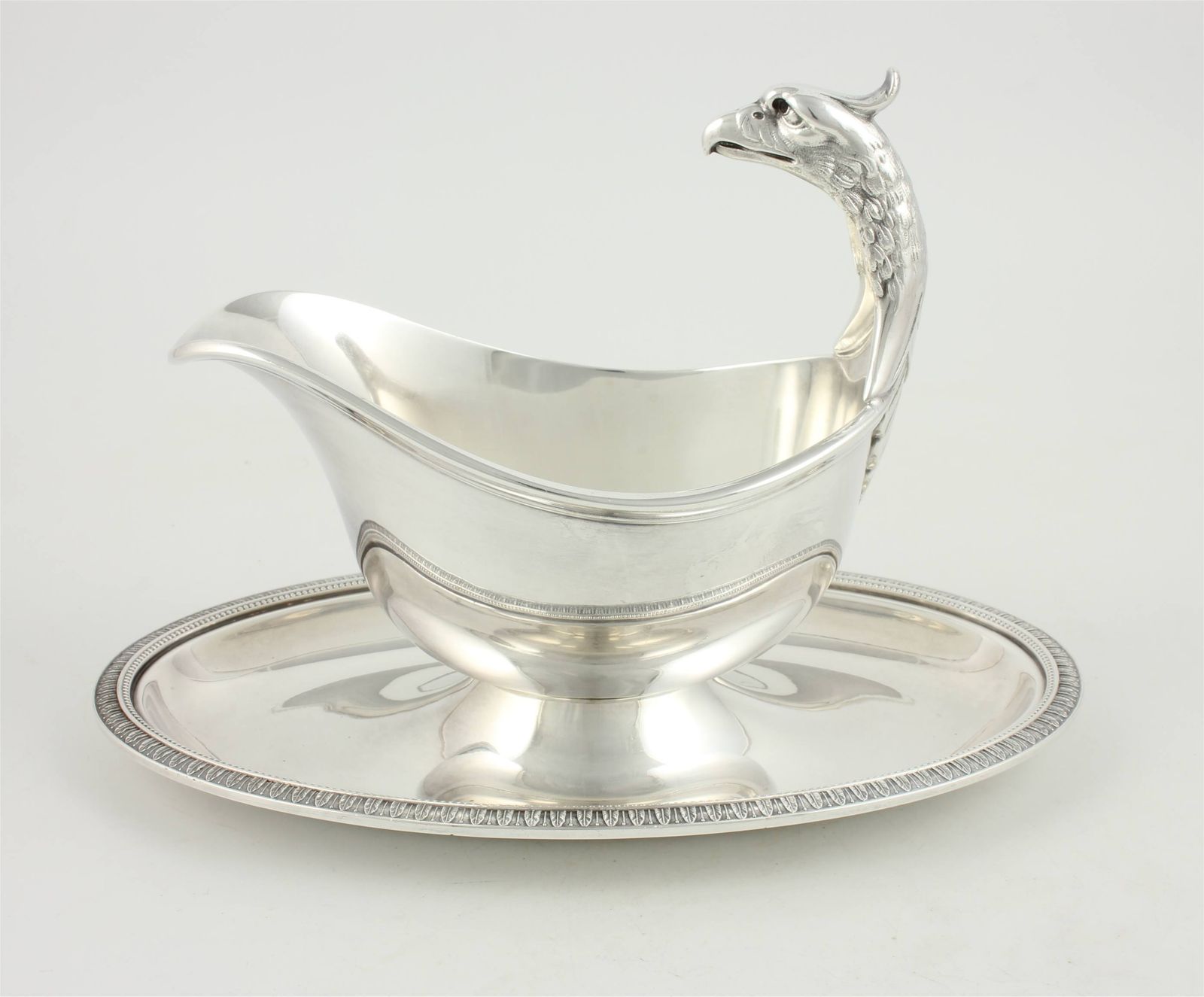 Silver Plate Christofle Gallia Eagle Sauce Boat. French Gravy Sauciere. photo furniture