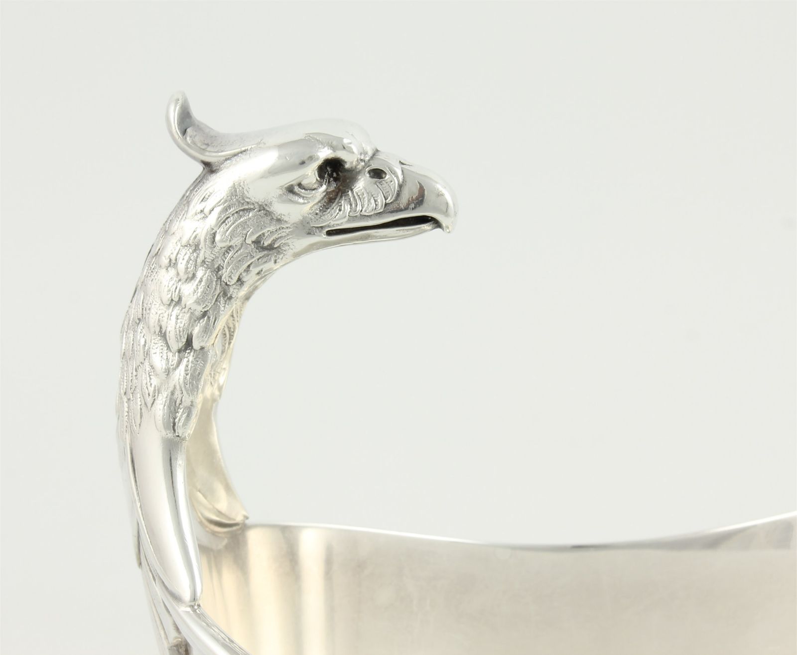 Silver Plate Christofle Gallia Eagle Sauce Boat. French Gravy Sauciere. photo 585.0