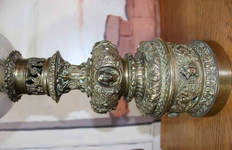 Pair Of Nap Bronze Lamps. III photo vinterior