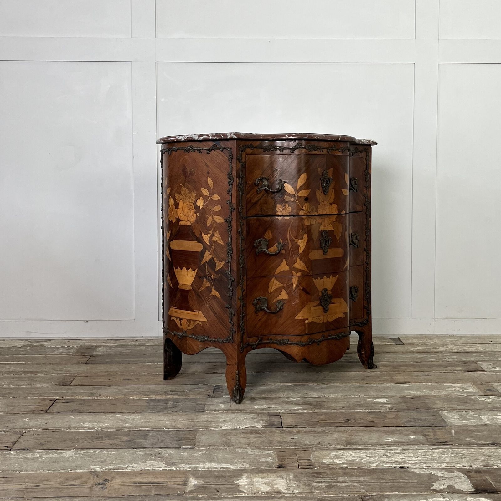 photo buy Antique Rosewood Marquetry Chest Of Drawers