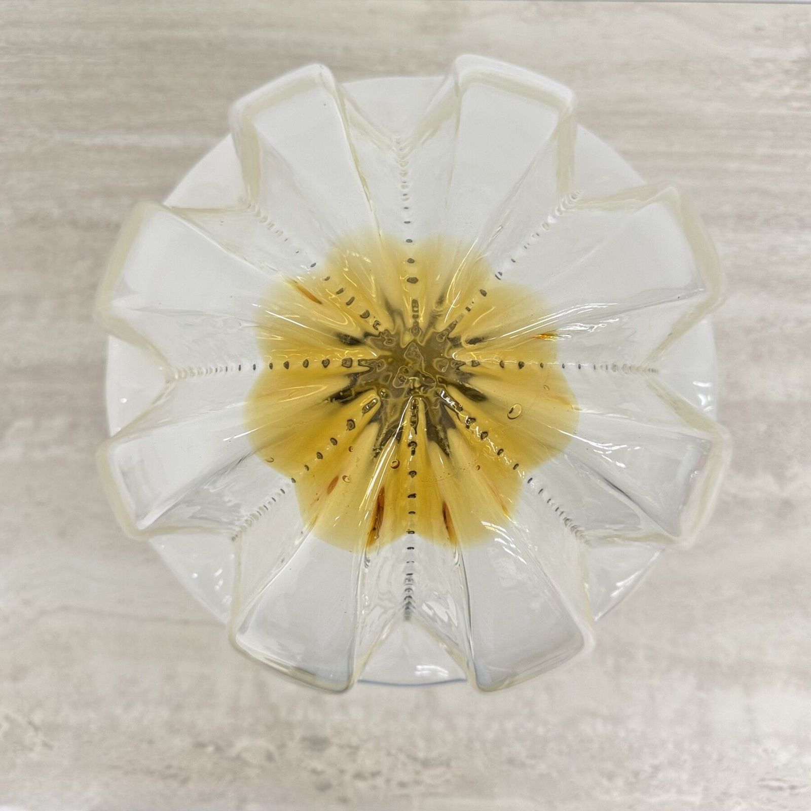 Mid Century Mazzega Glass Ceiling Lamp , 1970s photo for sale
