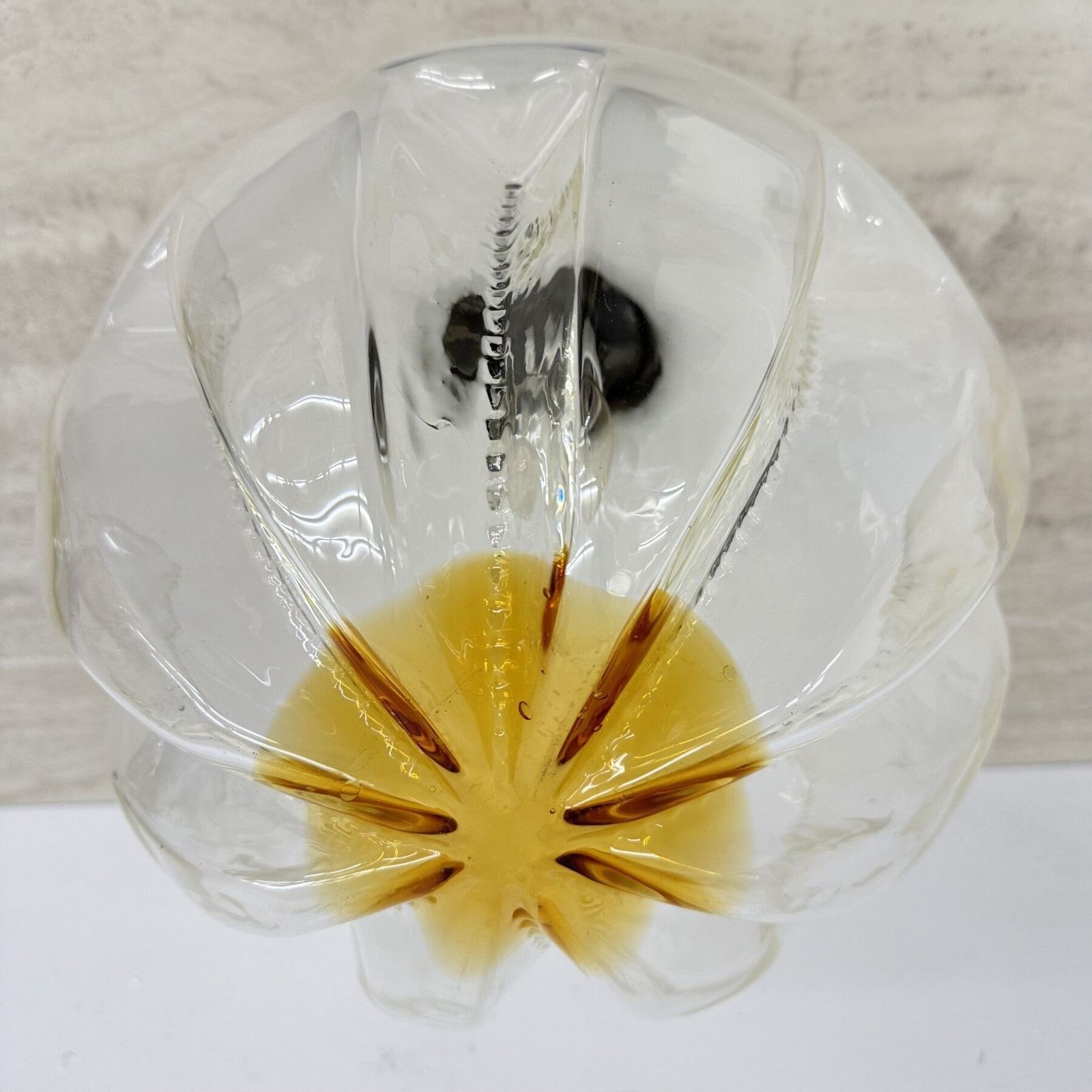 Mid-Century Mazzega glazen plafondlamp, jaren 1970 photo Verlichting
