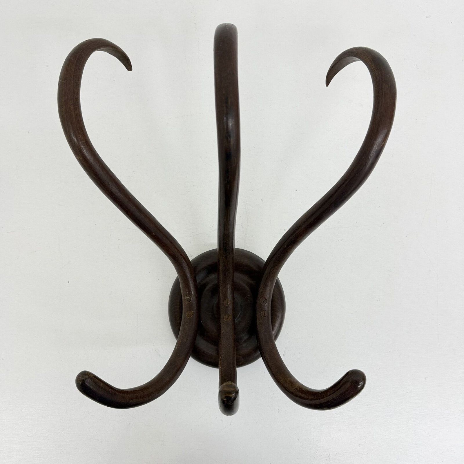 Antiek Thonet bentwood wandkapstok, jaren 1930