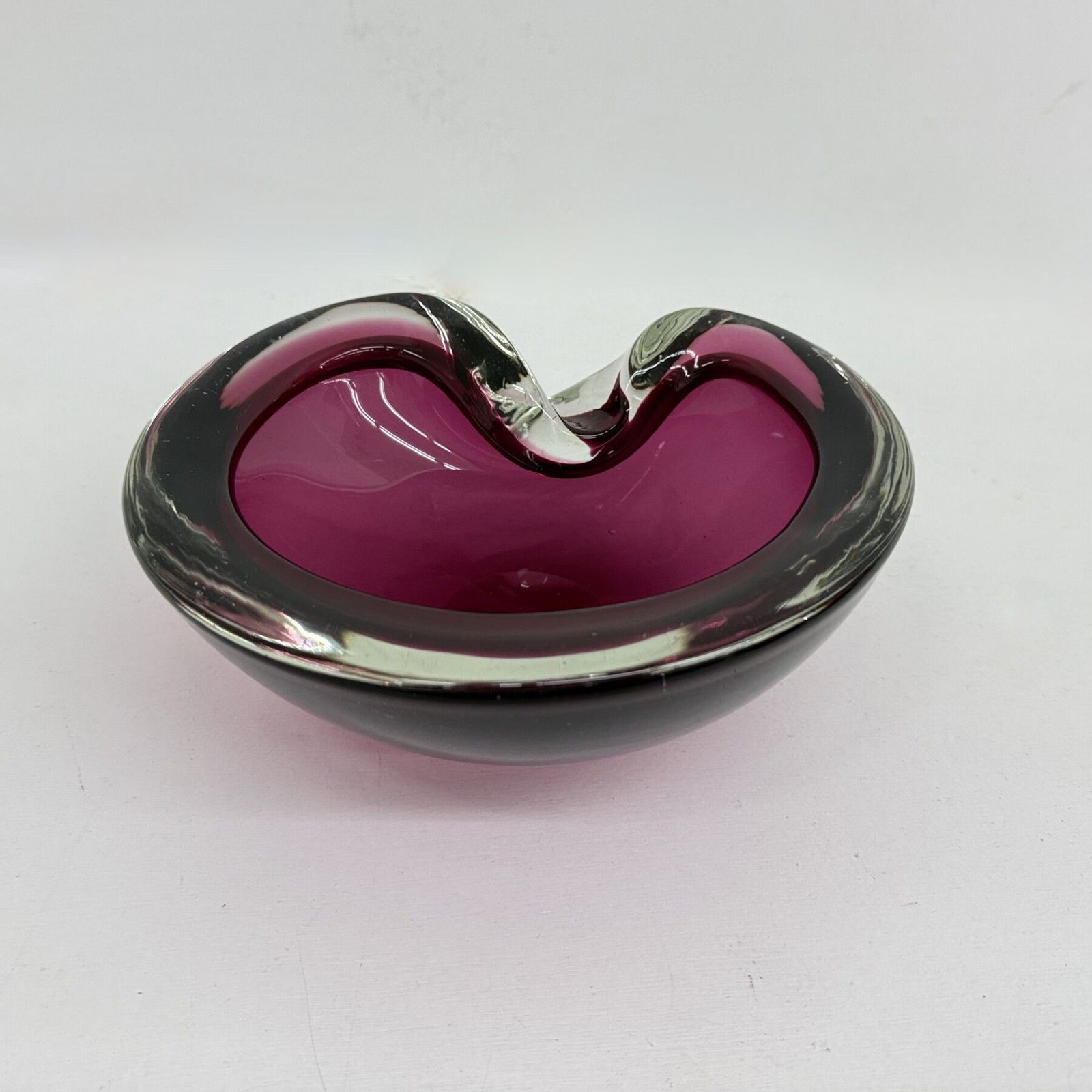 photo buy Set van 3 Murano sommerso roze glazen schalen, jaren 1970