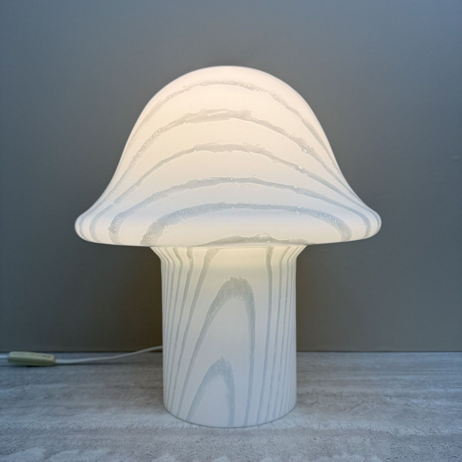 photo furniture Peil & Putzer Mushroom Zebra Table Lamp , 1970’s