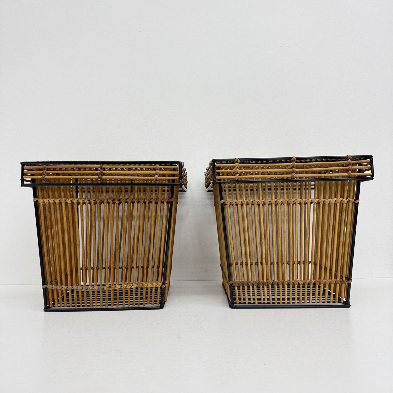 Set Of 2 Storage Baskets By Dirk Van Sliedregt For Rohé, Netherlands 1960s photo furniture