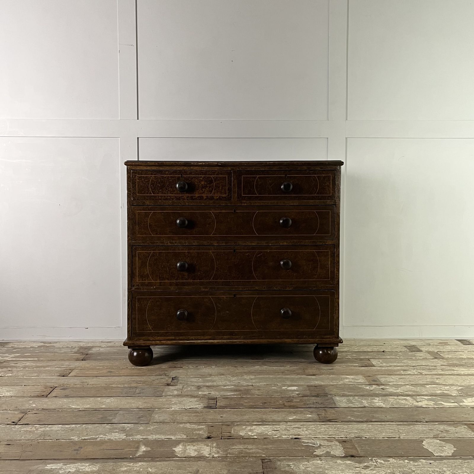 Antique Painted Pine Chest Of Drawers photo Furniture