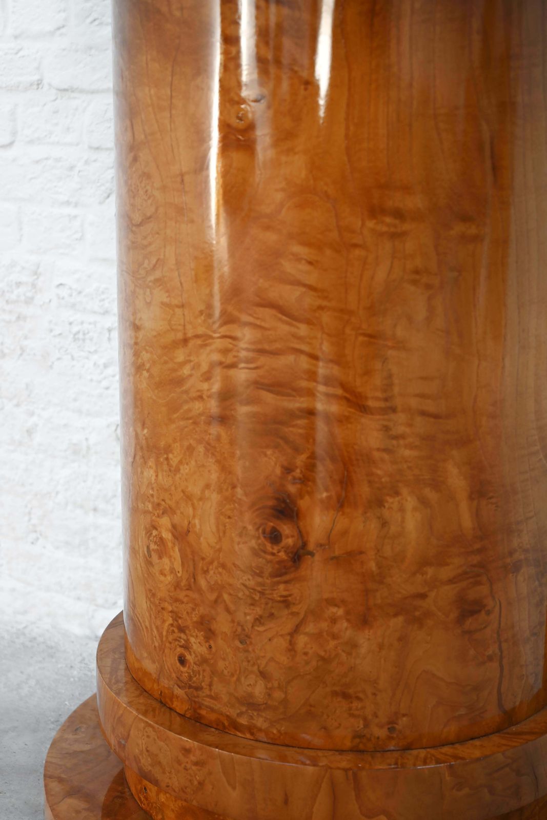 Art Deco Burl Wood Console Table, France, 1930s photo vinterior