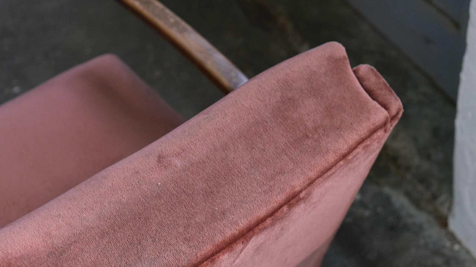 Bauhaus Armchair S 411 With Reddish Brown Velvet Upholstery / Thonet License photo Furniture