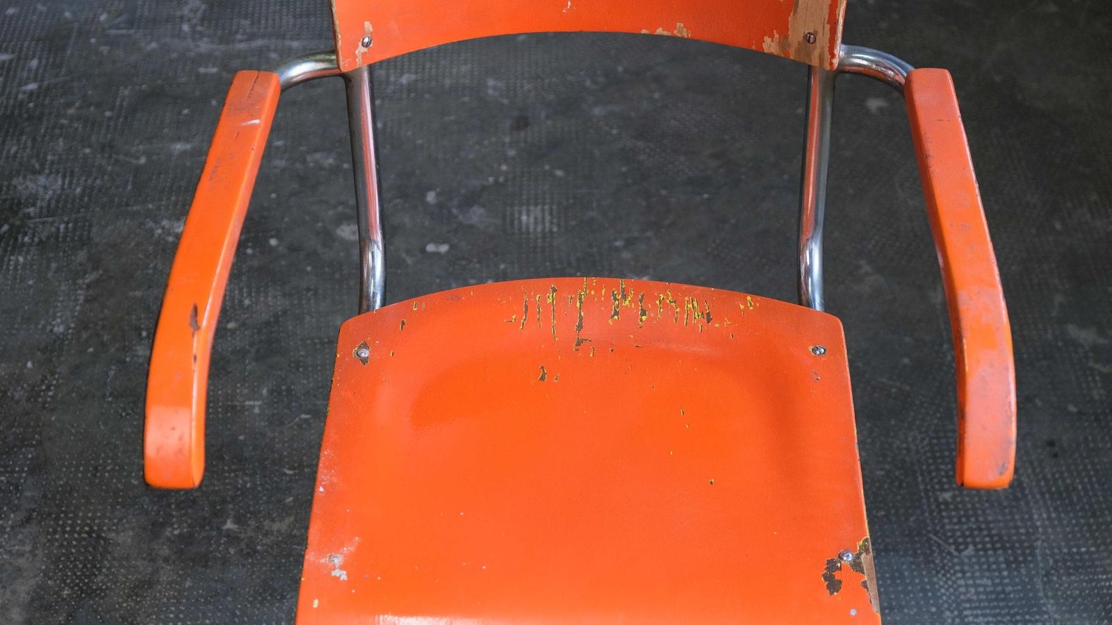 Bauhaus Cantilever Chair With Armrests In Orange From The 1930s photo Furniture