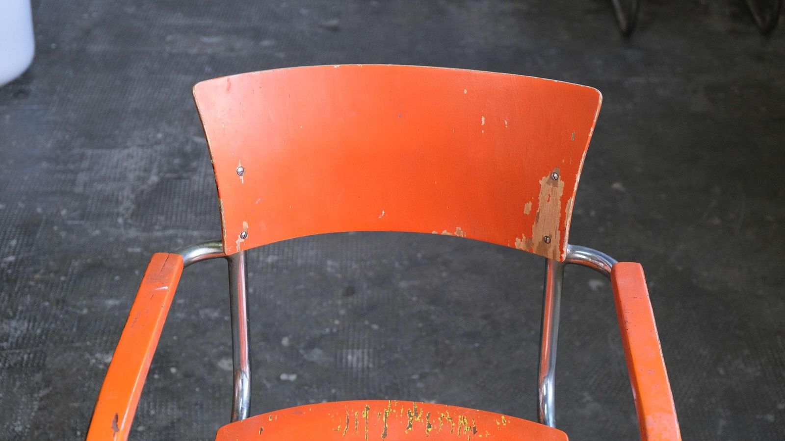 Bauhaus Cantilever Chair With Armrests In Orange From The 1930s photo 878.0
