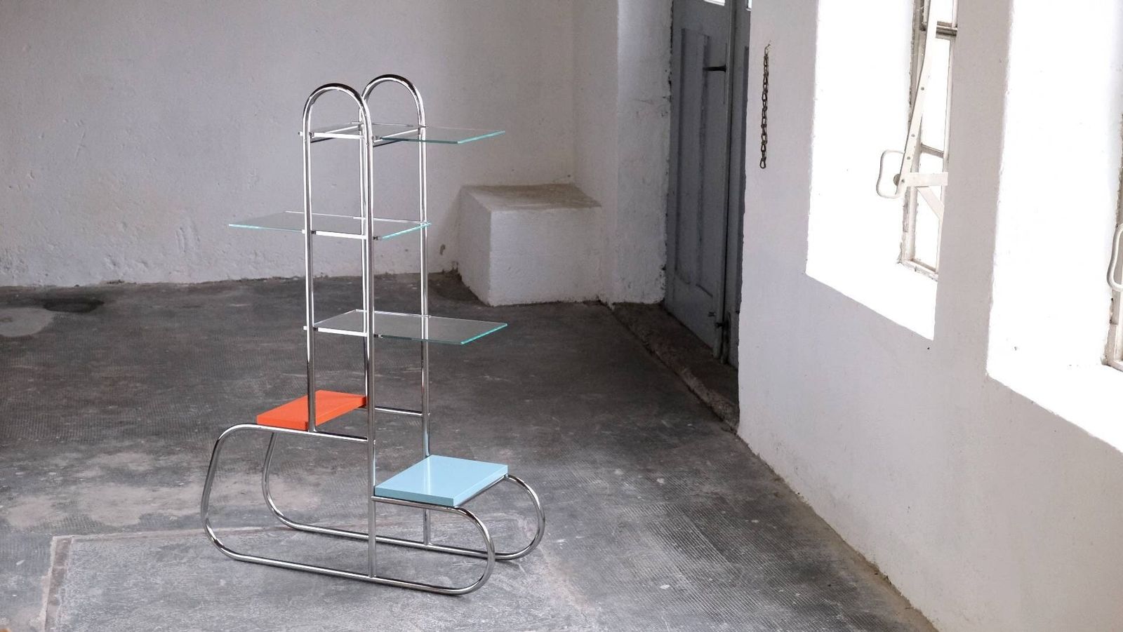 Large Bauhaus Plant Stand By Slezak, Model B6