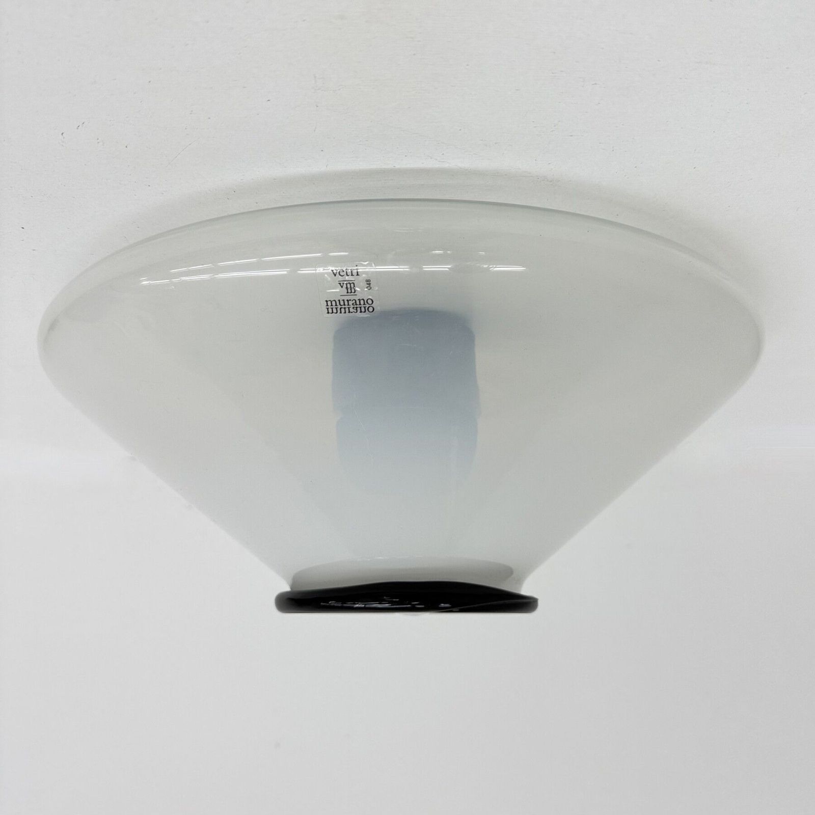 photo vintage Mid-Century Design Murano Glass Leucos Flush Mount Sconce, jaren 1980, Italië