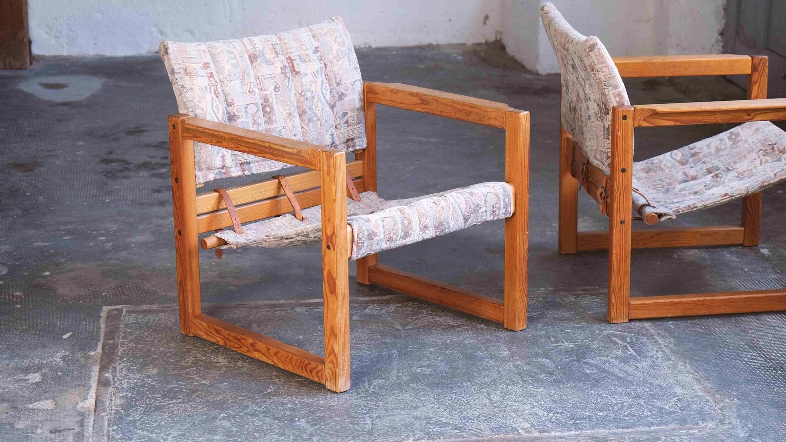 Two Safari Mid Century Chairs By Karin Mobring For Ikea In Danish Design