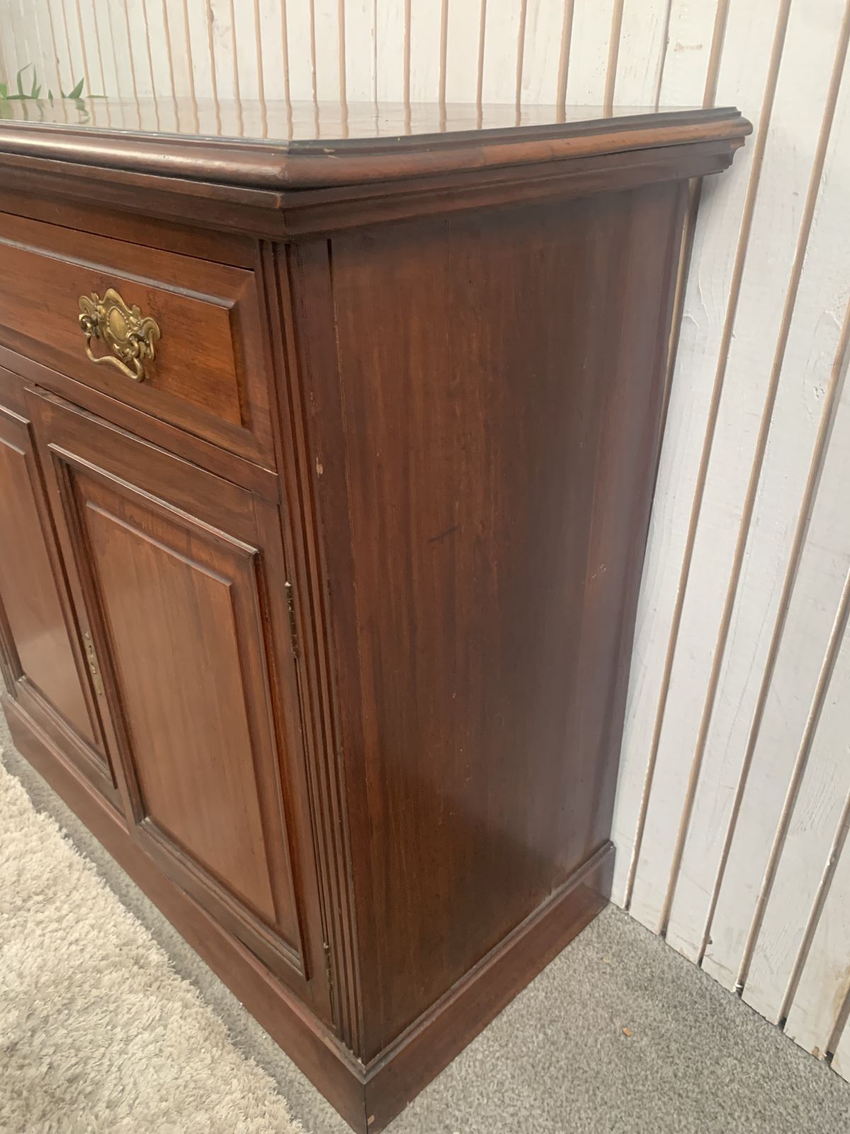 Antique Leeds Co Op Mahogany Flip Top Server / Sideboard   "Our Own Make" photo 229.0