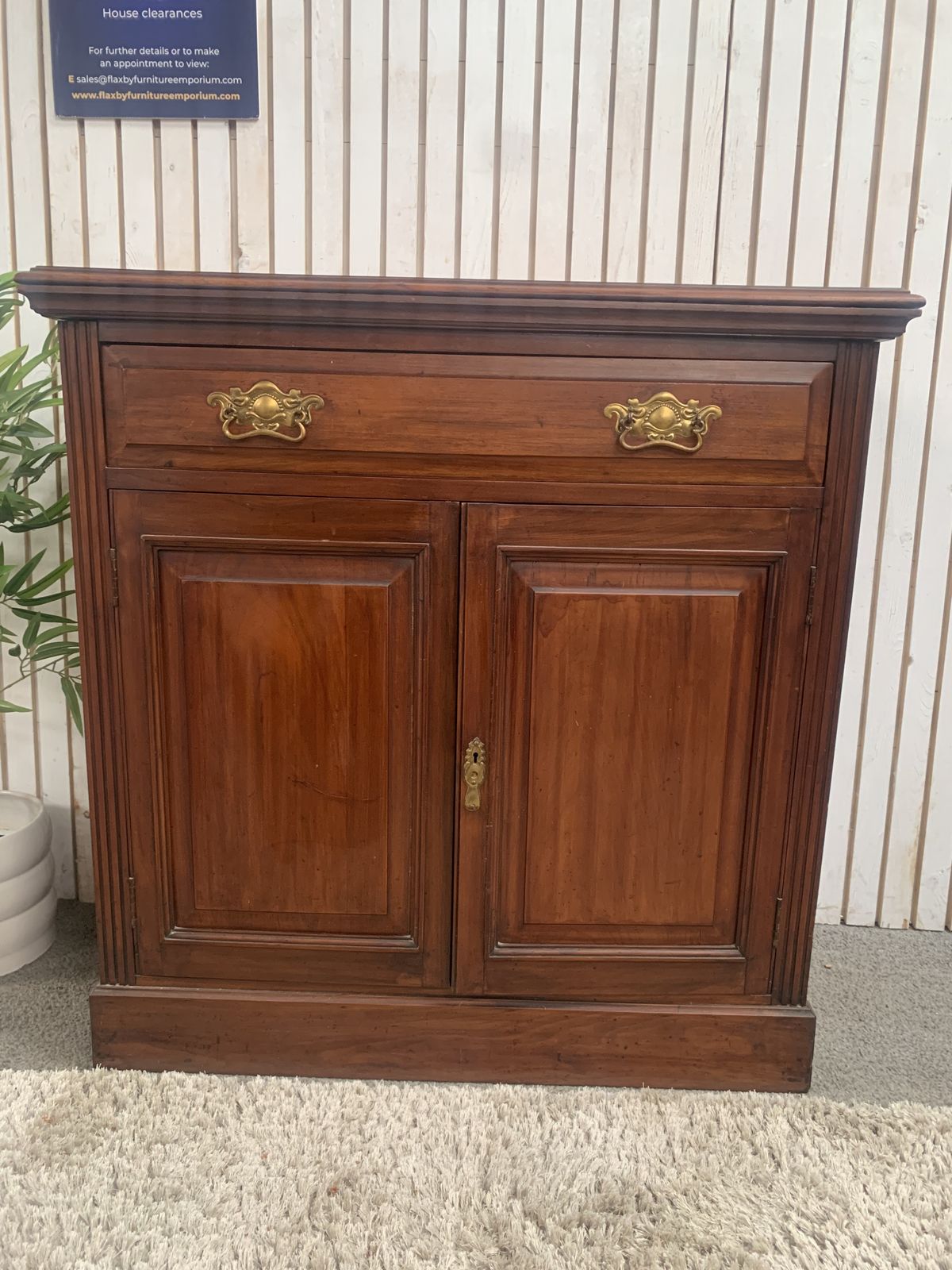 Antique Leeds Co Op Mahogany Flip Top Server / Sideboard   "Our Own Make" photo buy