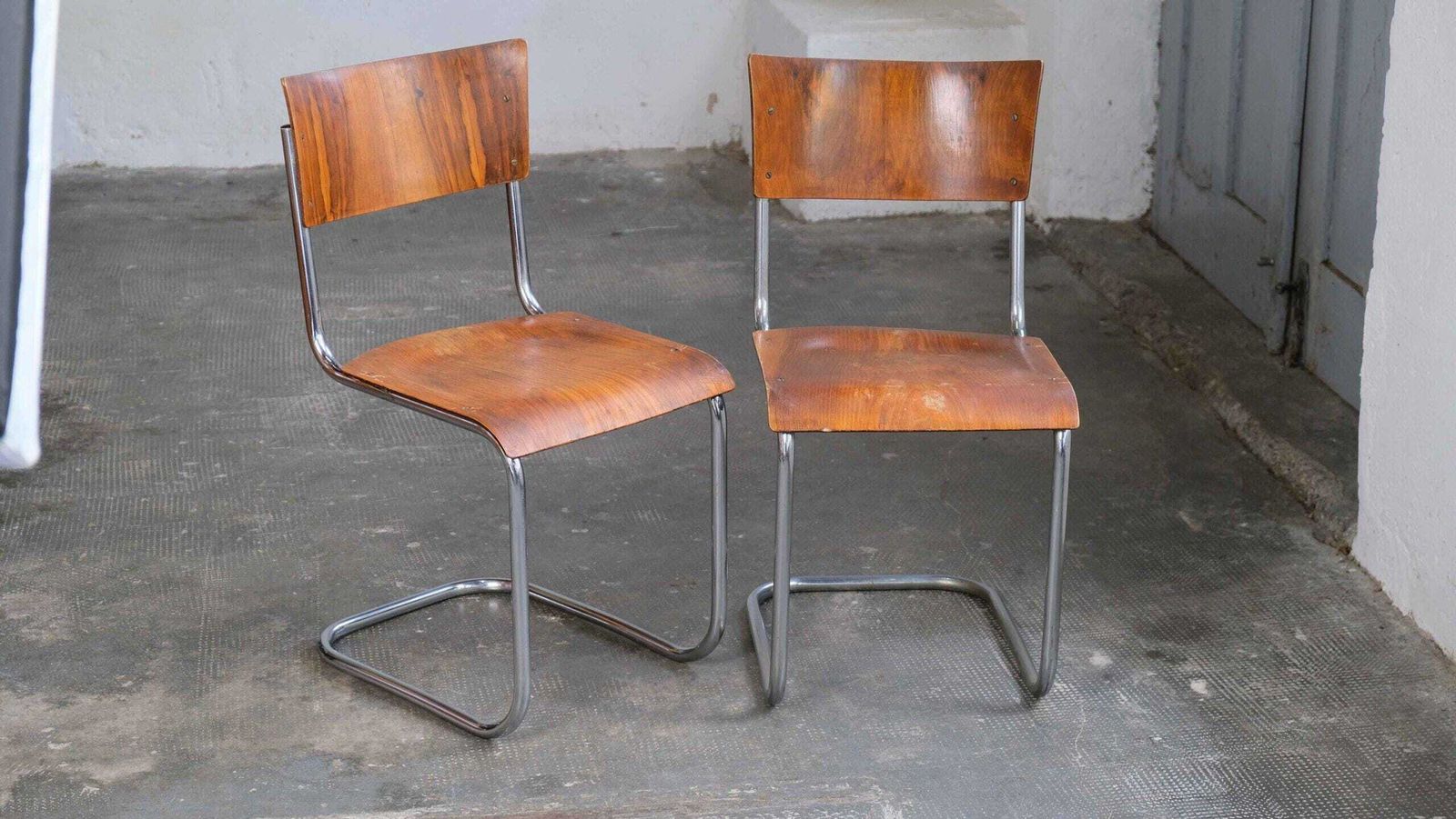 One Of Two Bauhaus Cantilever Chairs S 43 By Mart Stam, #50 photo furniture