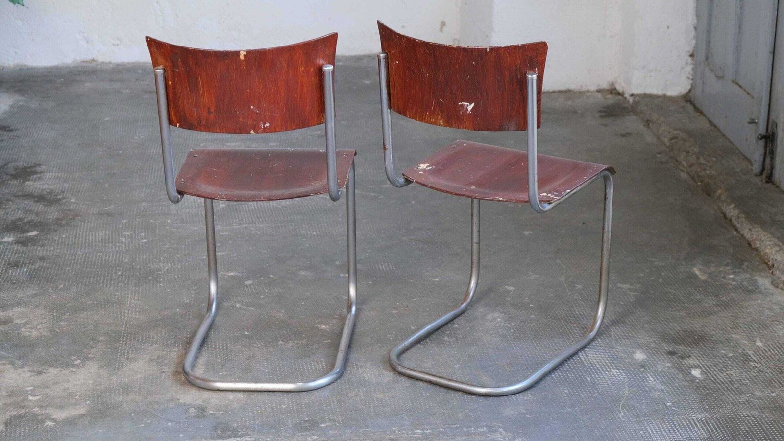 One Of Two Bauhaus Cantilever Chairs S 43 By Mart Stam, #51 photo 242.0