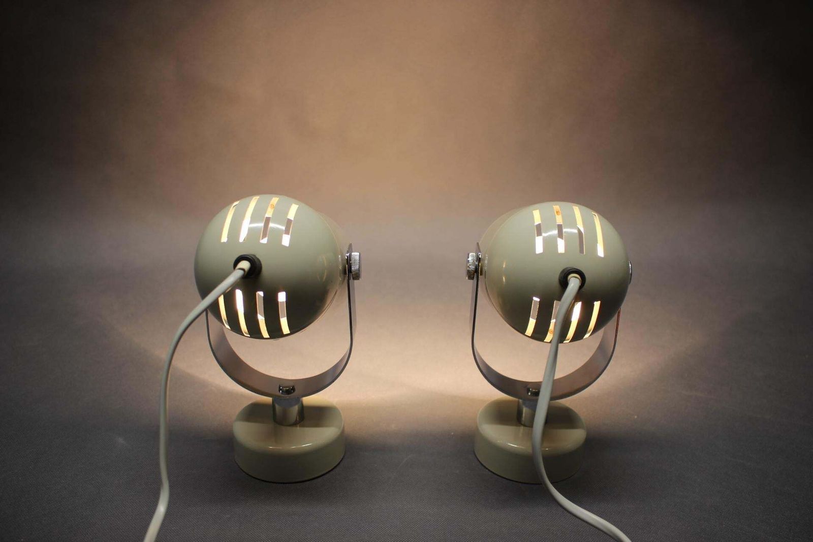 photo for sale Pair Of Mid Century Wall Lamps By Stanislav Indra, Czechoslovakia, 1970s