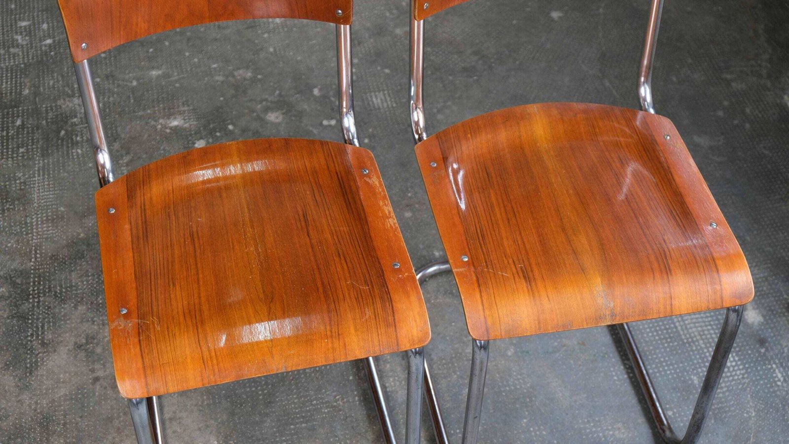 One Of Two Bauhaus Cantilever Chairs S 43 By Mart Stam, #53 photo for sale