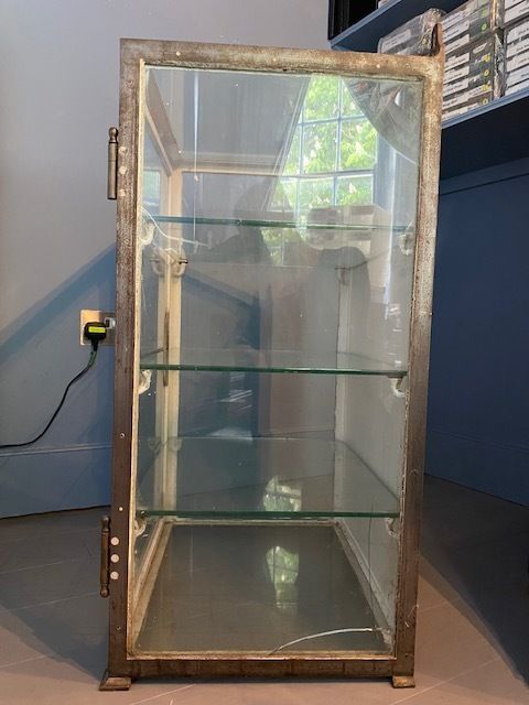 photo buy Antique Mayer & Meltzer Medical Display Cabinet