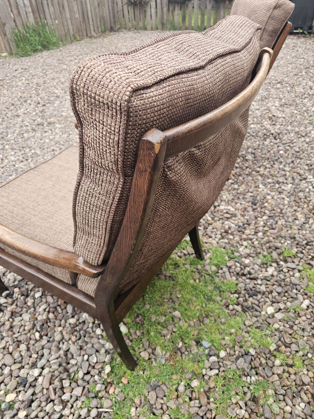 Mid Century Pair Of Cintique Fire Side Chairs photo for sale