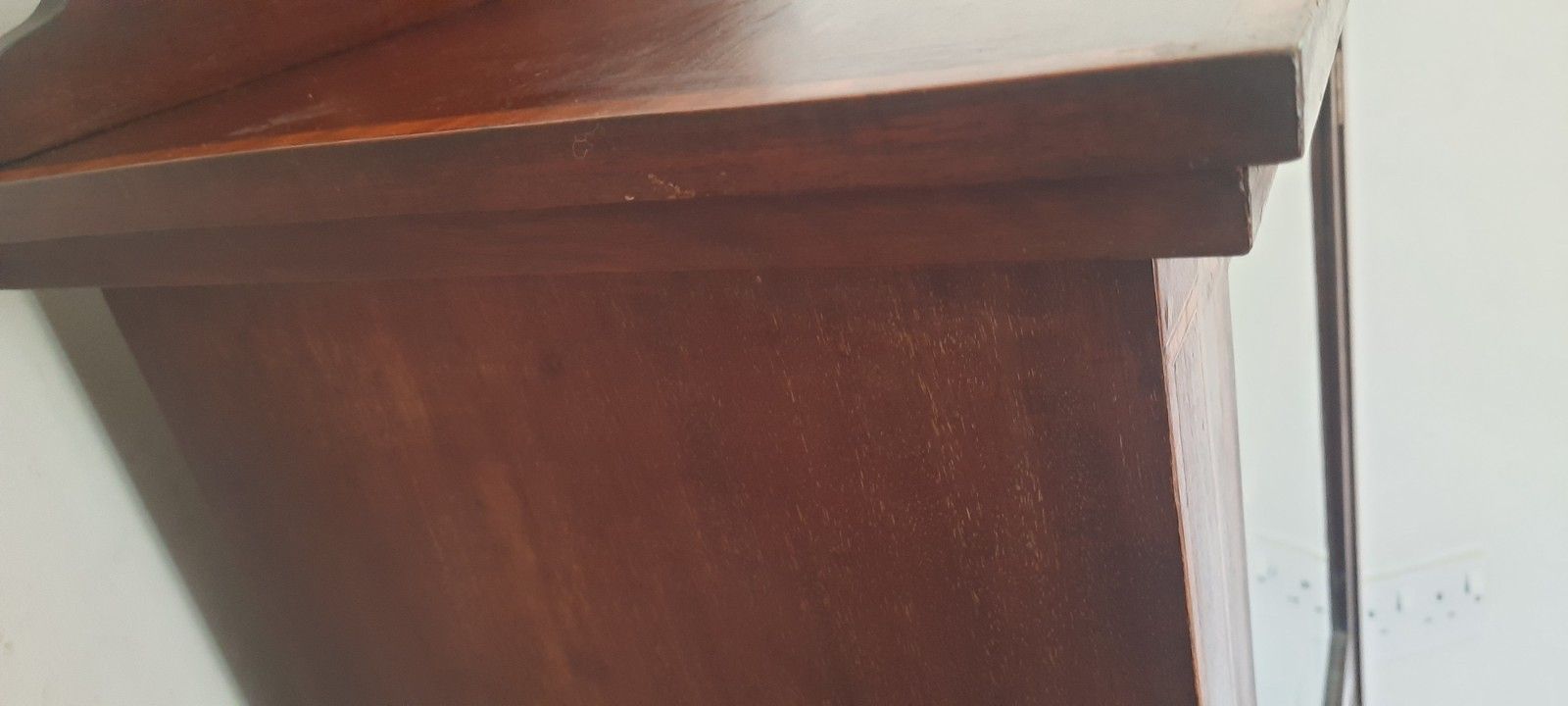 photo buy Antique Edwardian Mahogany Inlaid Glazed Display Cabinet With Key