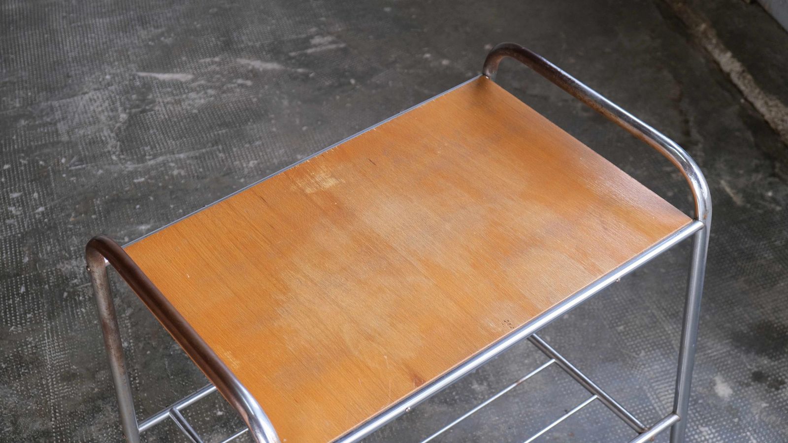 Bauhaus Shelf With Light Brown Wooden Shelf photo for sale