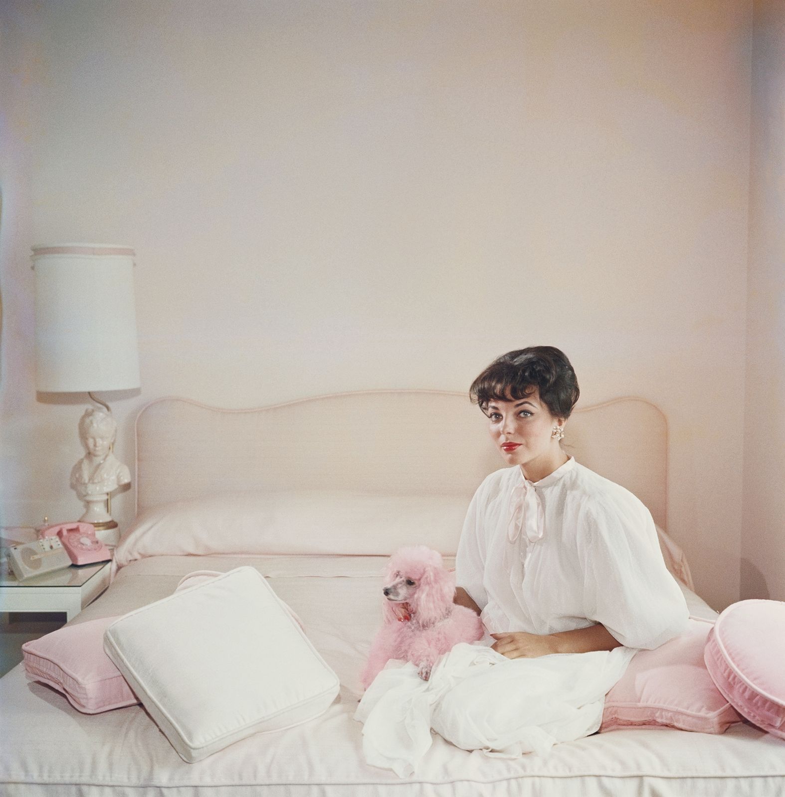 Slim Aarons 'Pink Accessory' Archival Pigment Print Framed In Black