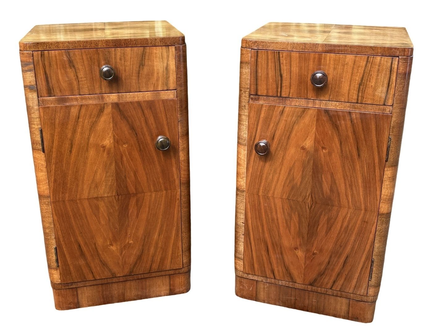 Art Deco Bedside Cabinets, 1930s photo furniture