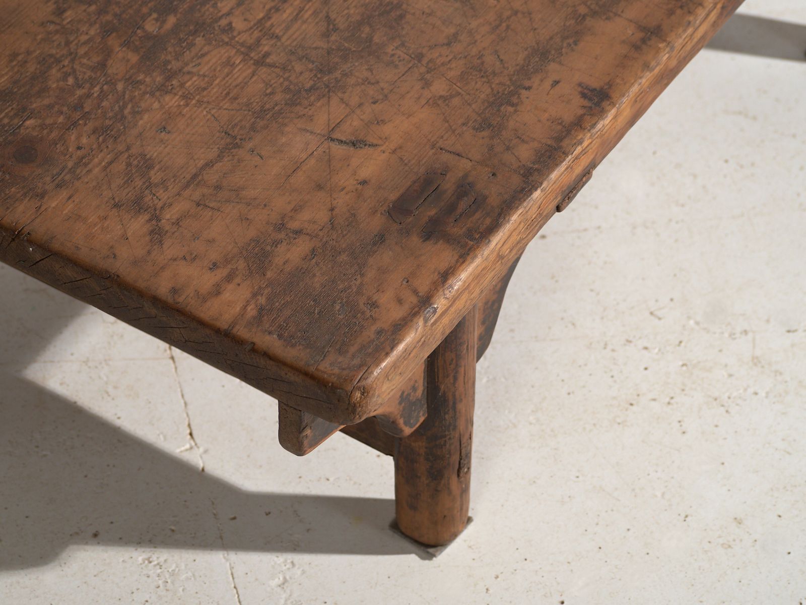 Antique Low Table In Pine Wood – China, Circa 1930 photo for sale