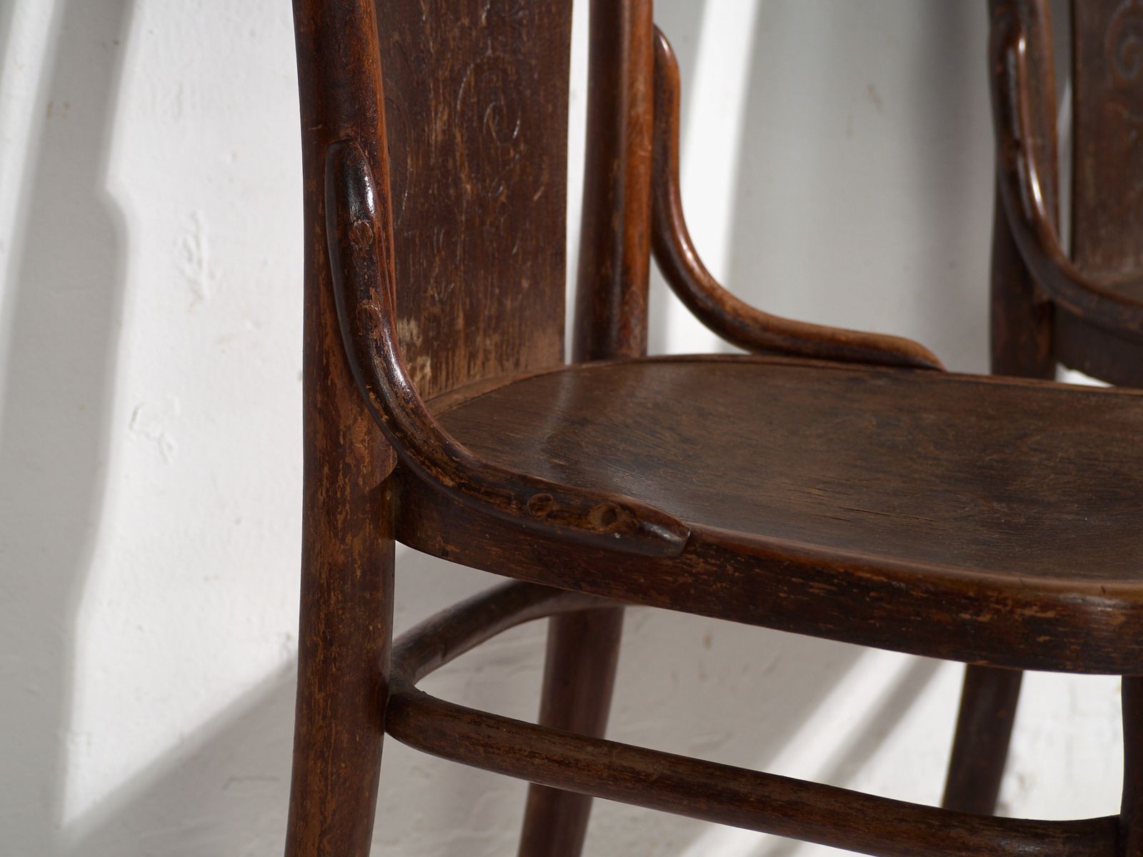 Antique Set Of 2 Bentwood Thonet Chairs – Central Europe, Circa 1900 1920 photo Furniture