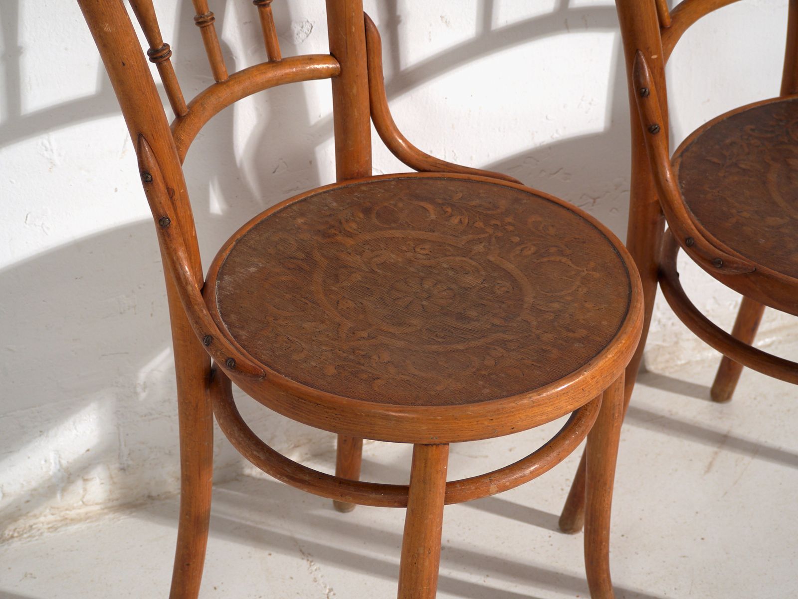 Antique Set Of 2 Bentwood Chairs – Central Europe, Circa 1900 photo for sale