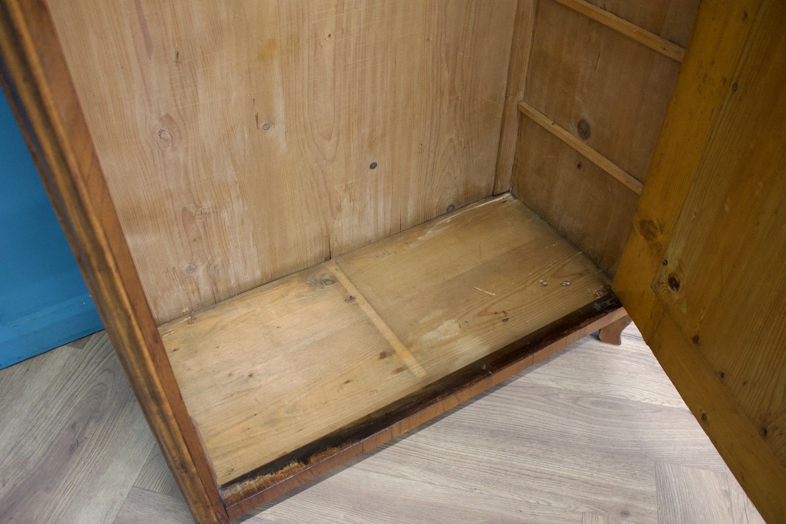 Vintage Burr Walnut Biedermeier Style Wardrobe, 1930s #1755 photo vinterior