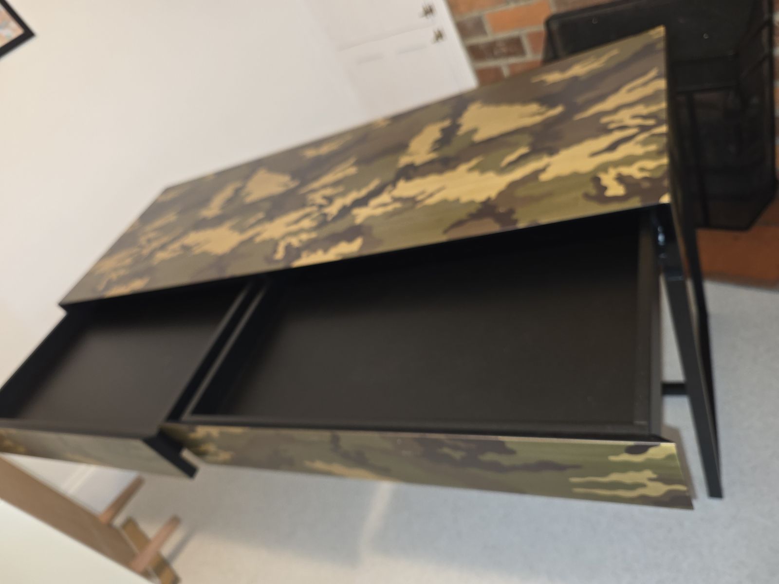 Primalinea Console By Mogg With Camouflage Wood Inlay photo 500.0