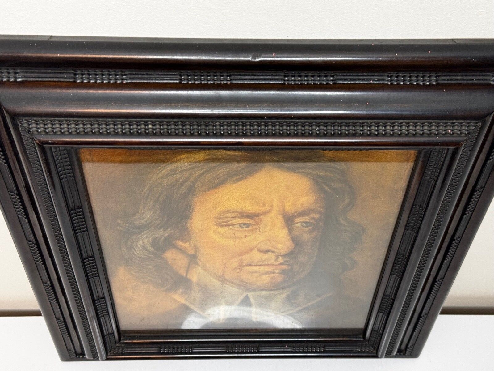 photo furniture Historisch portret Lord Protector of England, puritein Oliver Cromwell, ingelijst