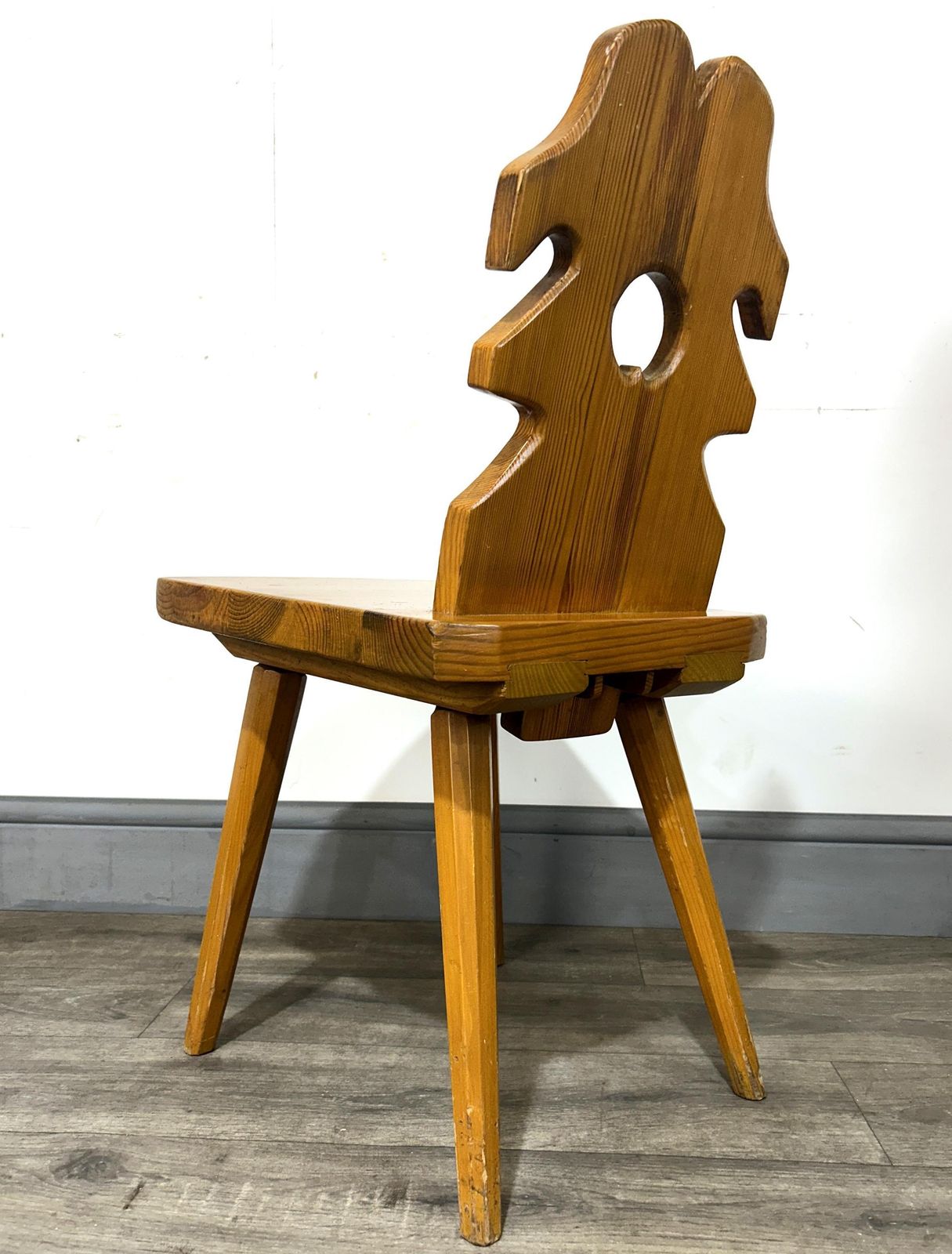 photo vinterior Fabulous Brutalist Polish Pine Dining Suite Josef Kulon Przelom Capelia 1960's.