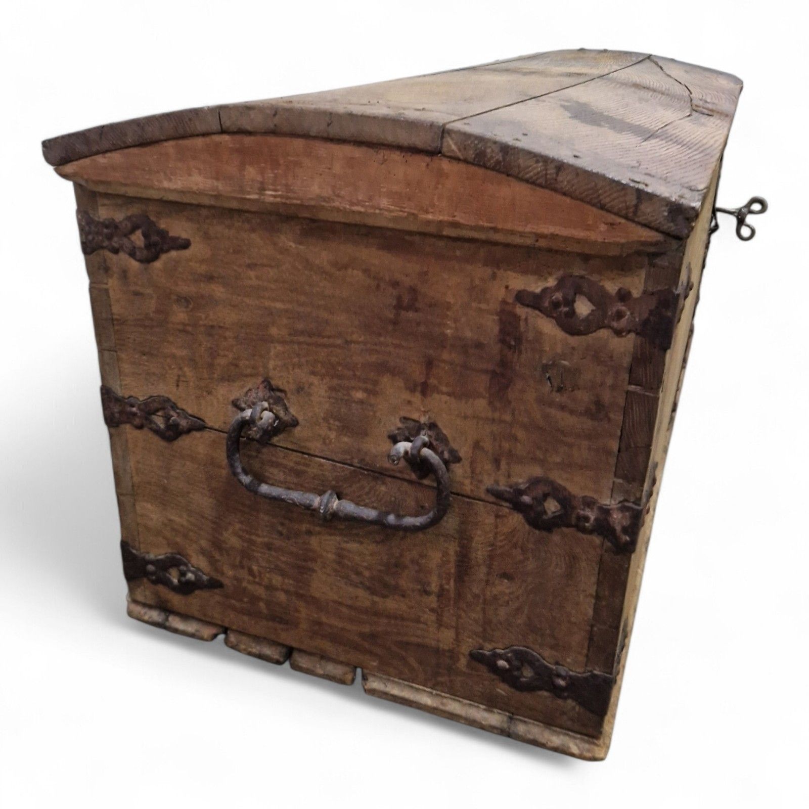 Continental Wooden Storage Chest Dome Top Rustic Coffer Blanket Box Large photo buy