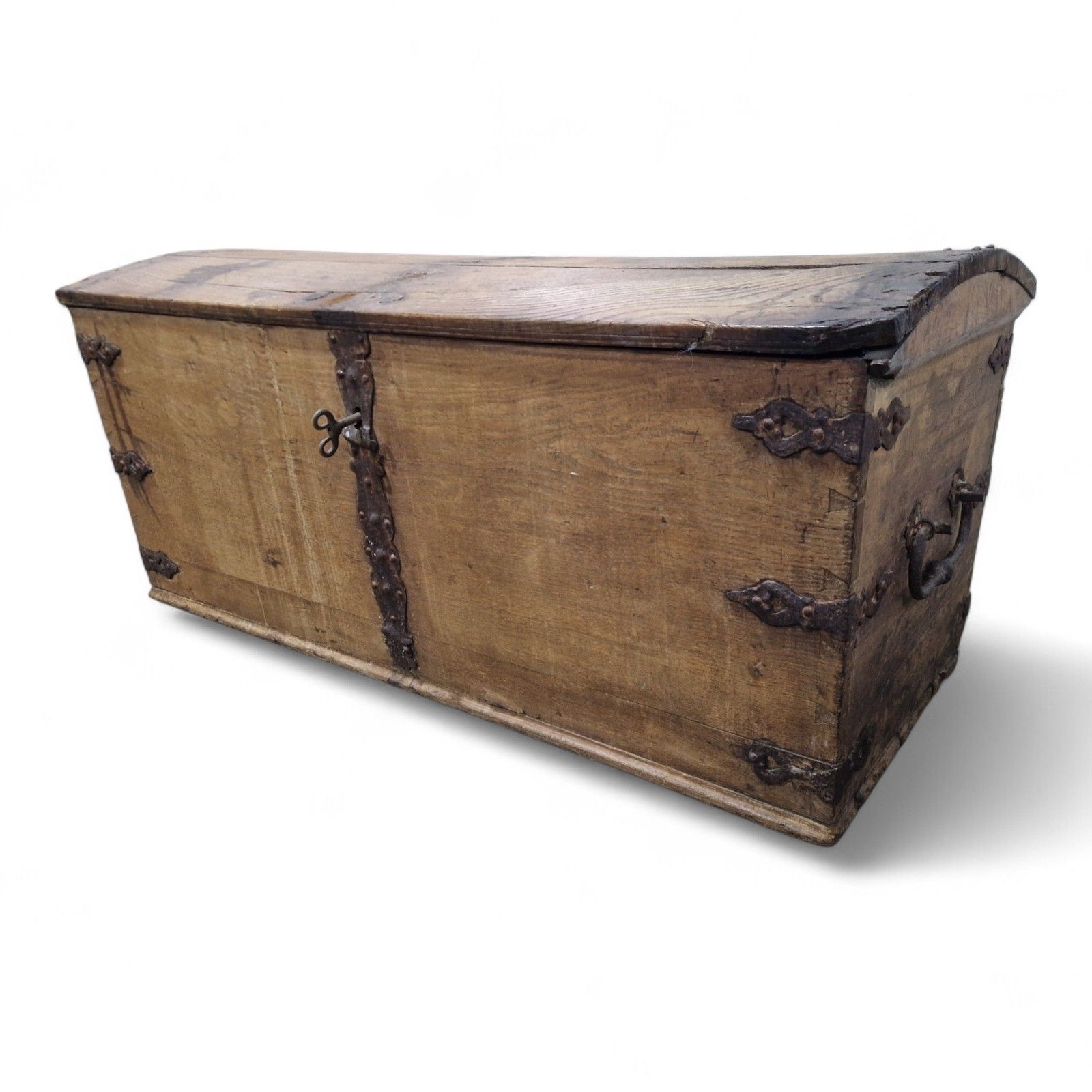 photo for sale Continental Wooden Storage Chest Dome Top Rustic Coffer Blanket Box Large