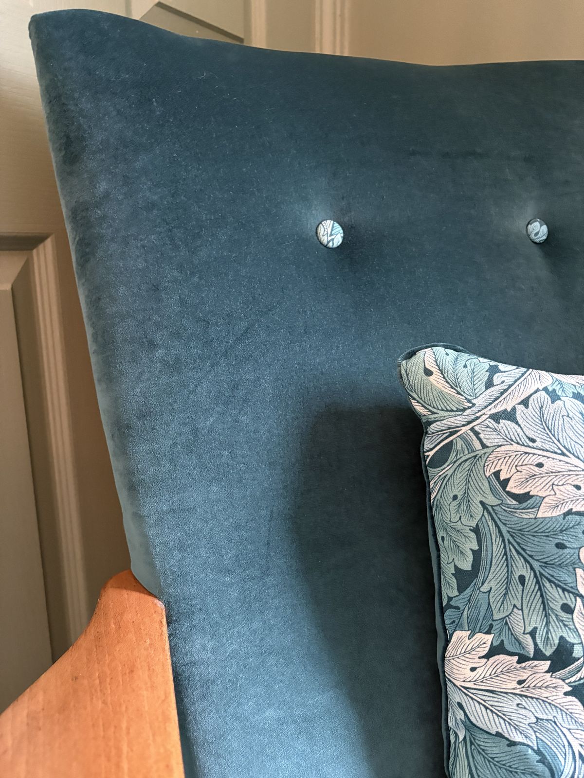 Parker Knoll Chair Refurbished In William Morris Acanthus. photo vinterior