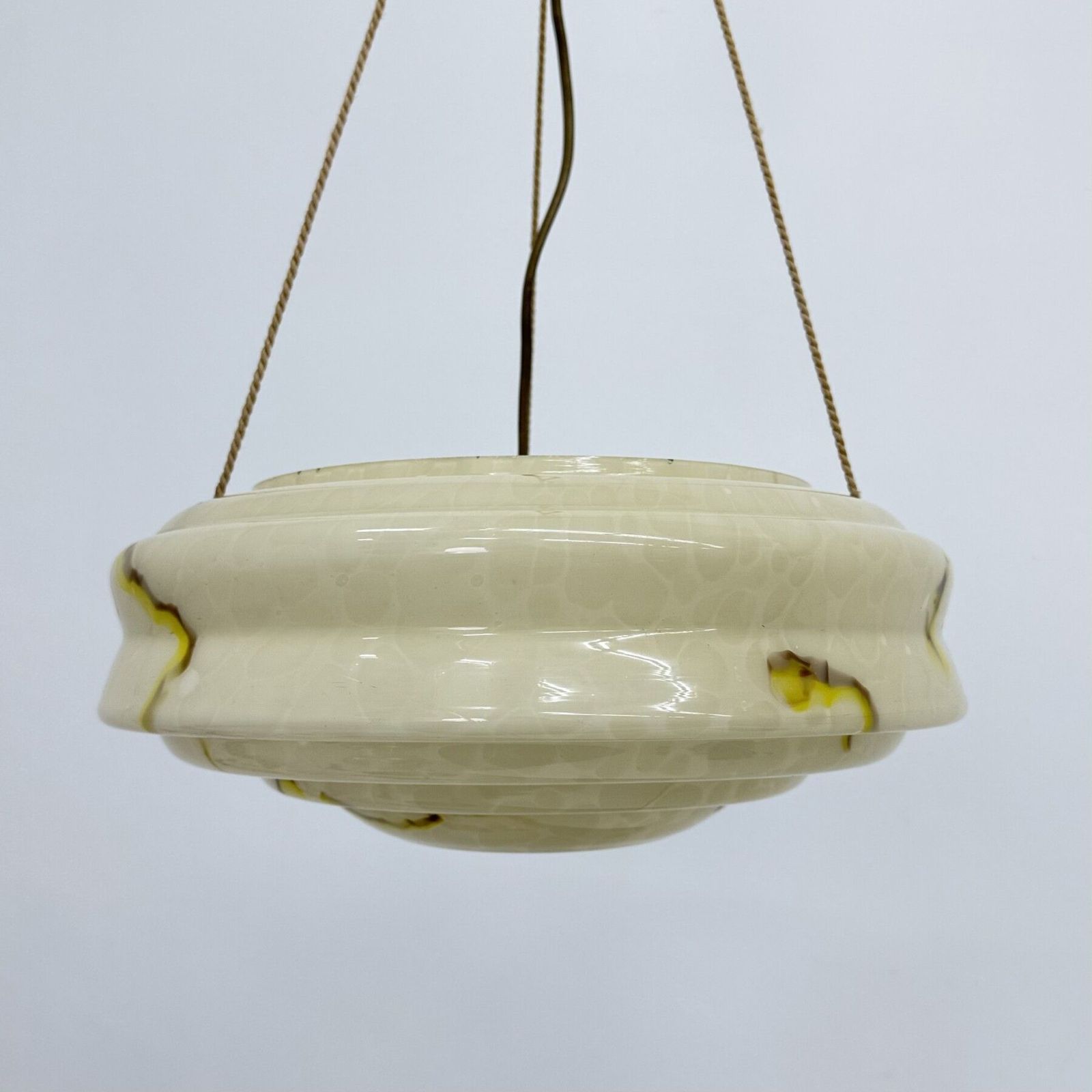 photo buy Art Deco Glass Hanging Lamp , 1950s