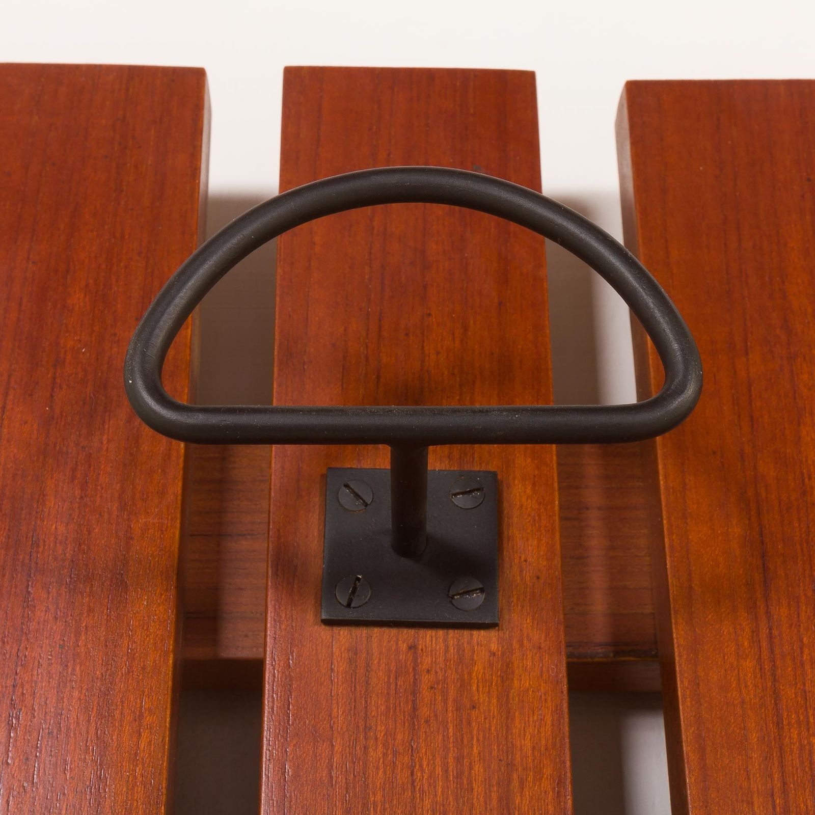 Coat Rack In Teak With Mirror And A Shelf, Italy, 1960s photo 804.0