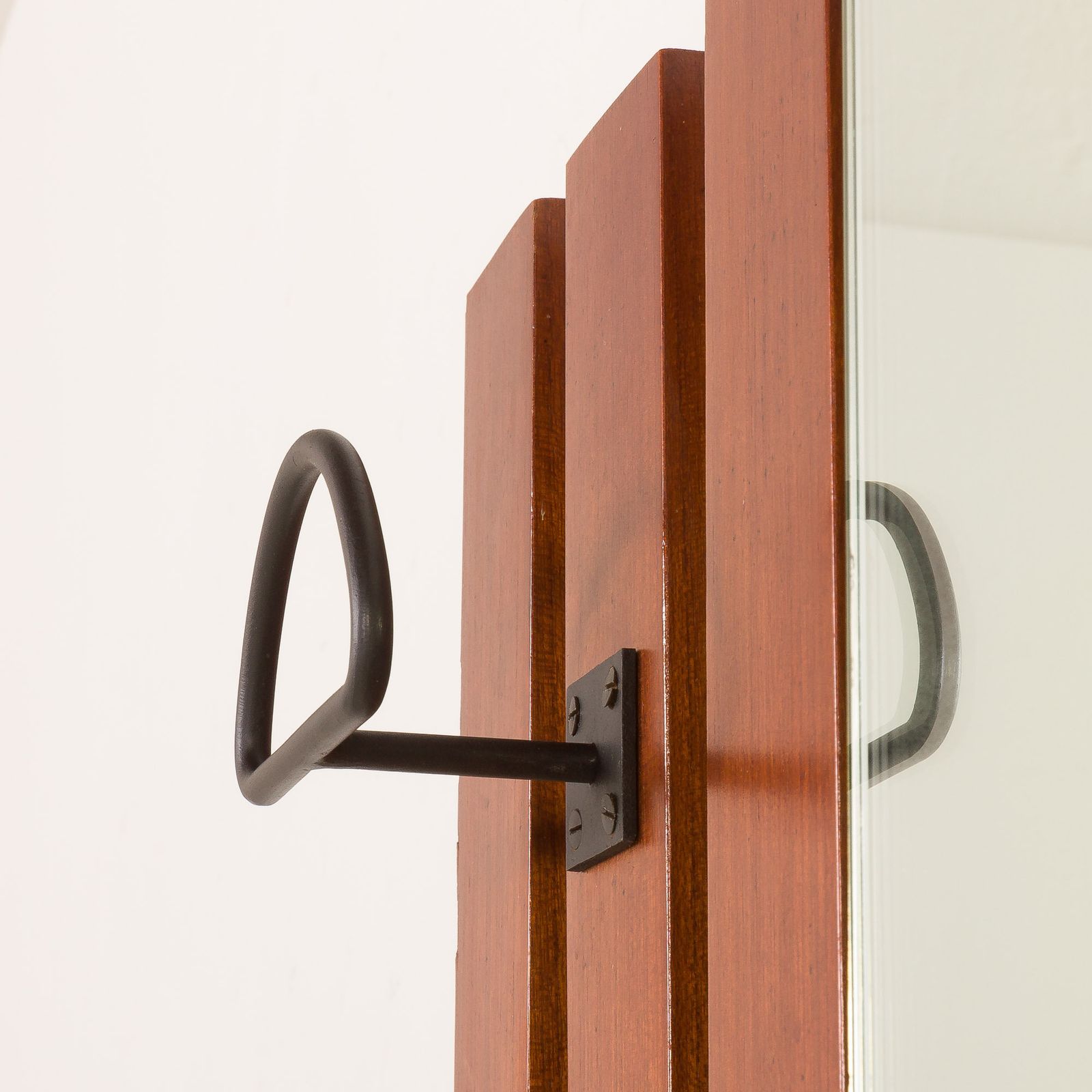 Coat Rack In Teak With Mirror And A Shelf, Italy, 1960s photo vinterior