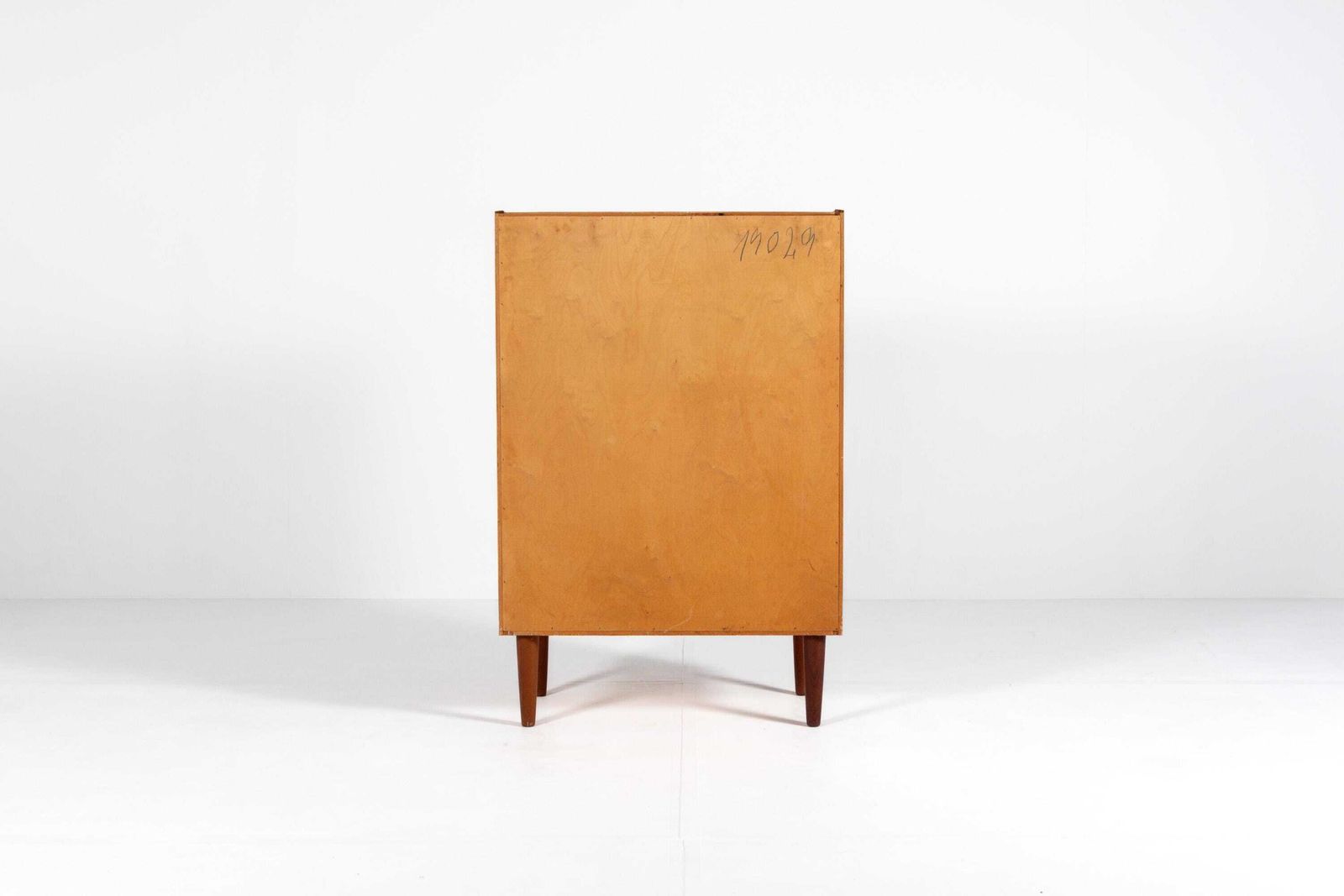 photo for sale Vintage jaren 1960 teakhouten tallboy ladekast met zes laden, Denemarken