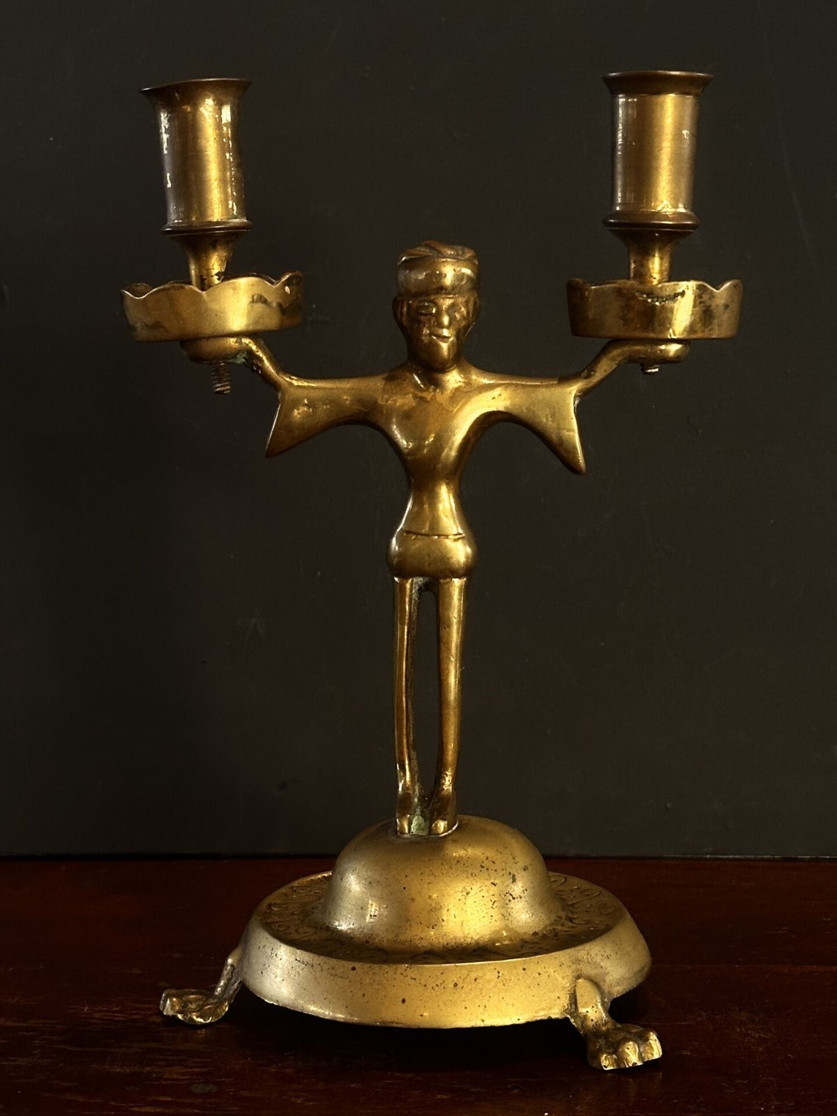 Pair Of Sculptural Art Deco Figural Candlesticks – Europe, Circa 1925–1935 photo furniture