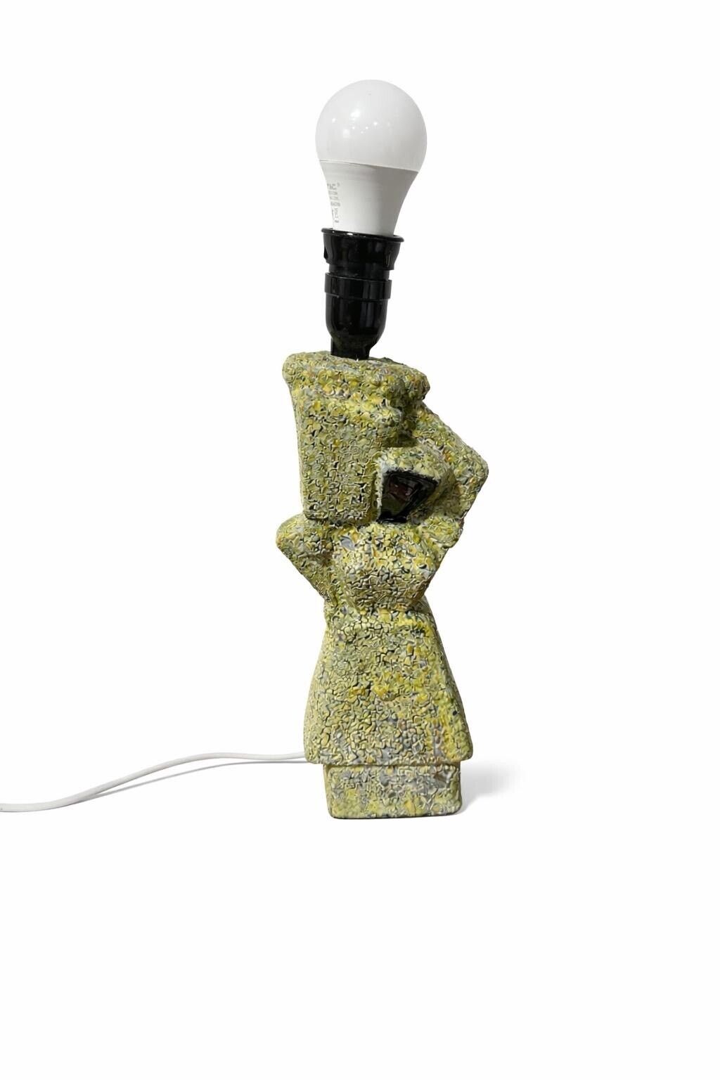 Table Lamp Made Of Hungarian Applied Art Ceramics With Cracked Glaze Technique, Marked Folyp On The Bottom. photo furniture