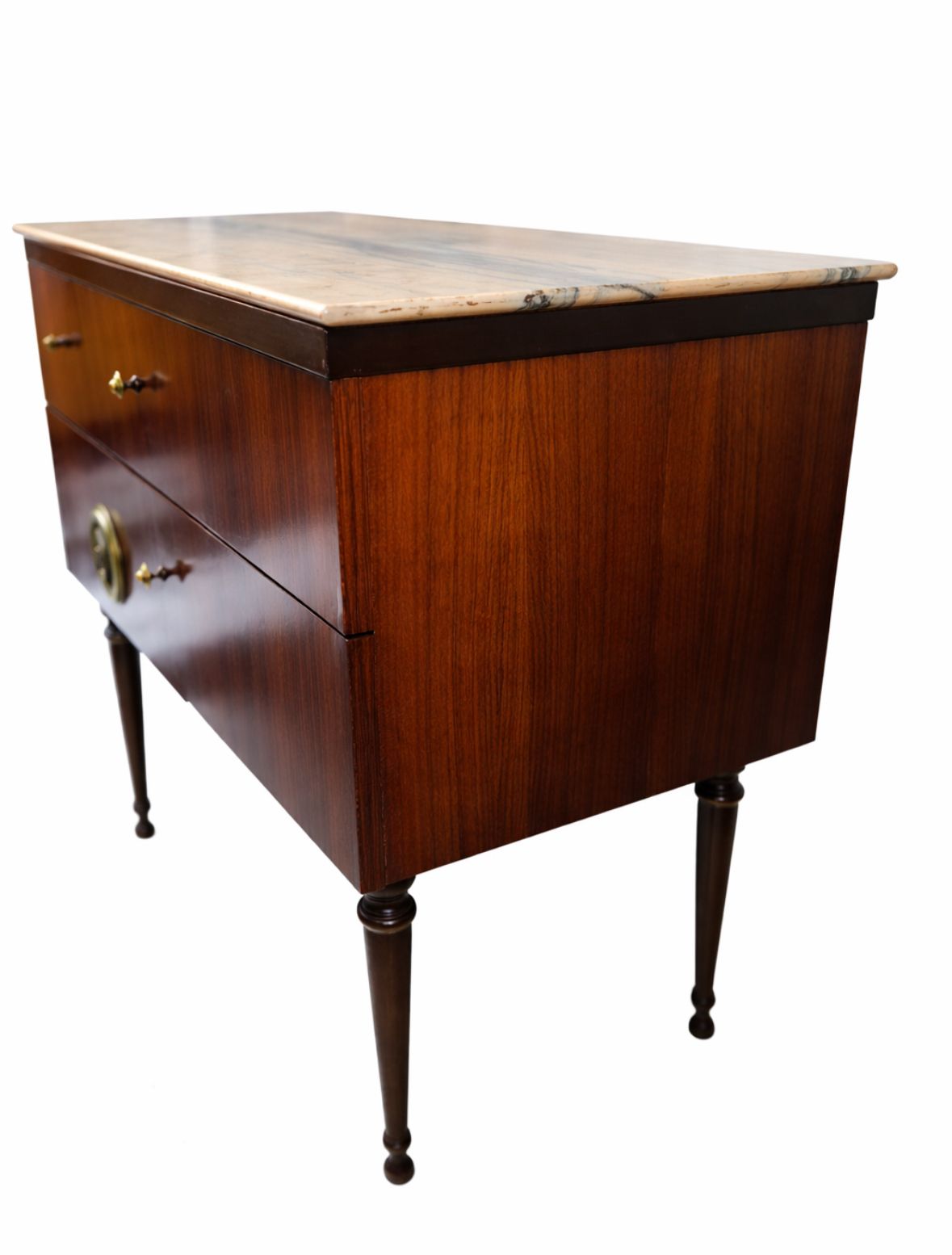 Mid Century Italian Sideboard / Chest Of Drawers With Marble Top photo Furniture